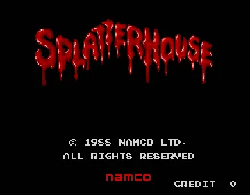 Splatter House (Japan) screen shot title